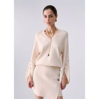 liu jo jersey punto con aberturas laterales para mujer
