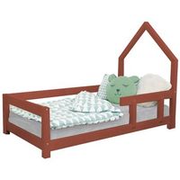 cama cabana infantil 120 x 200 rojo ladrillo 1