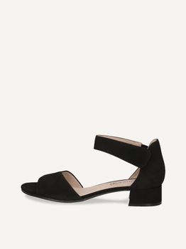 CAPRICE Heeled sandal, black, made of Leather with Block heel, Size 41