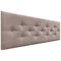 dhome cabecero de tela acualine con 3 hileras intercaladas de botones y patas cabezal tapizado cama lujotierra 135cm
