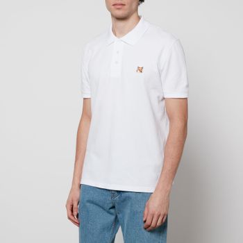 Maison Kitsuné Fox Head Cotton-Piqué Polo Shirt - M
