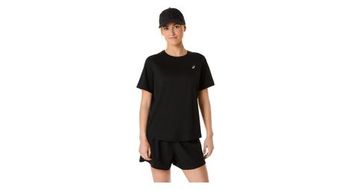 Maillot de manga corta asics core run negro para mujer