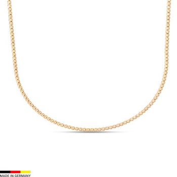 Cadena de eslabones tipo curb de oro de 9 quilates, 2,6 mm de ancho