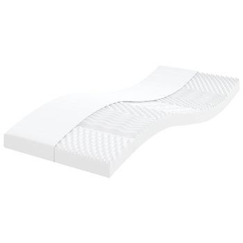 Colchón De Espuma De 7 Zonas Dureza 20 Ild Blanco 80x160 Cm Vidaxl