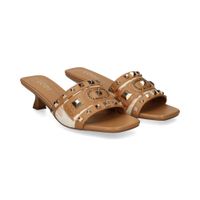 lodi sandalias con tacon mujer - beige talla 39