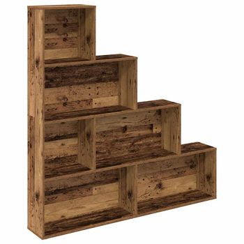 Estantería，librería，armario De Libros Madera De Ingeniería Madera Envejecida 157x24x160 Cm