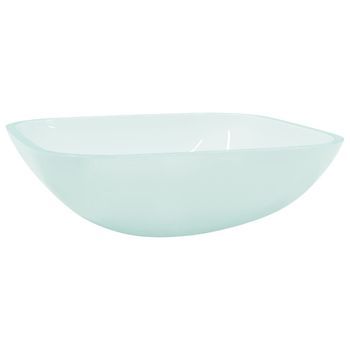 Lavabo De Vidrio Esmerilado 42x42x14 Cm Vidaxl