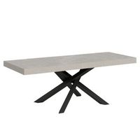 mesa extensible 160420x90 cm volantis premium cachemir patas antracita