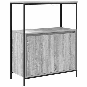 Mueble De Baño | Armario De Baño Con Estantes Gris Sonoma 76,5x35x95 Cm