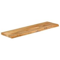 tablero de mesa  tablero de escritorio  superficie de mesa borde natural madera maciza mango 110x30x38 cm