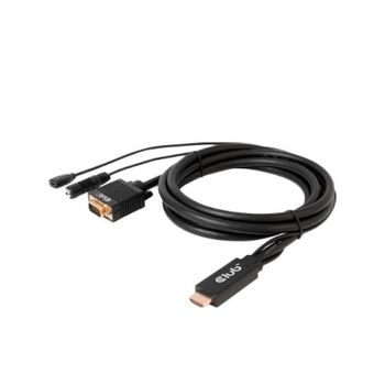 Splitter HDMI Club 3D CSV-1380 4 Puertos 4K 60Hz UHD Negro