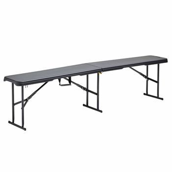 Silla Plegable Negra De 3 Plazas De 180 Cm, Rekkem - Oviala
