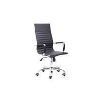 silla de oficina ergonomica 106-116x64 cm simil piel simil negro