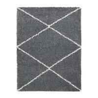 alfombra peluda kalea antracita 120x170 cm