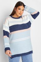 yours luxury jersey largo de punto de rayas azules mujer curvy y tallas grandes yours luxury capsule collection