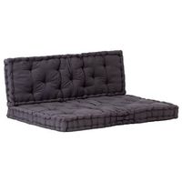 cojines de palets para el respaldo del sofa de suelo en algodon negro dec021323