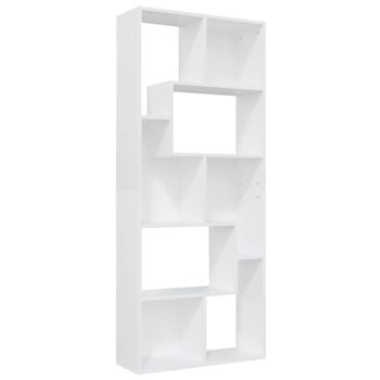 Estantería estantería  librería madera blanco 67x24x161 cm