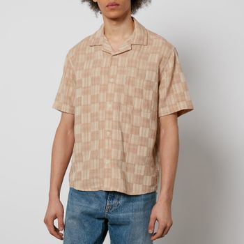 Corridor Check Cotton-Jacquard Shirt - S