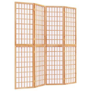 Biombo Plegable Con 4 Paneles Estilo Japonés 160x170 Cm Vidaxl