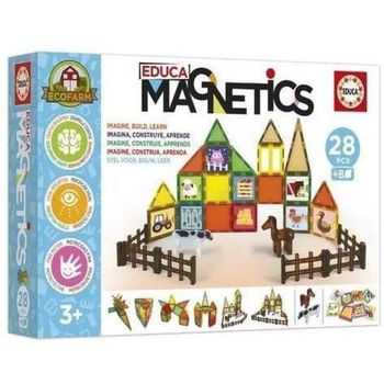 Educa Magnetics Eco Farm Set de Construcción magnética 28 piezas