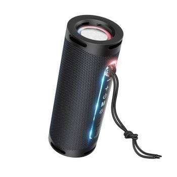 Altavoz Hoco Portátil Bluetooth 10W con luz ambiental y TWS negro