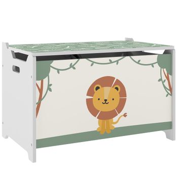 Caja almacenaje infantil 60x37x39 cm verde