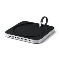 base satechi st-gmmshs para mac mini y mac studio con ssd nvme usb-c y lector de tarjetas