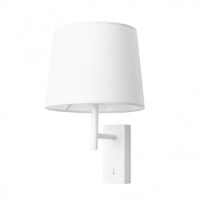 aplique pared dormitorio  aluminio blanco 22x23x45 cm