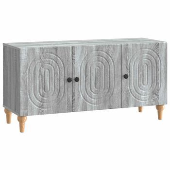 Mueble De Tv 99 X 34,5 X 50 Cm Gris Sonoma Madera De Ingeniería Vidaxl