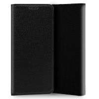 cool funda flip cover liso negro para iphone xs max