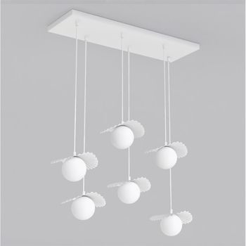 Lámpara de techo valbona blanco (6 luces)