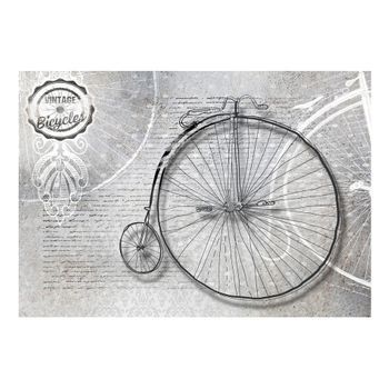Papel Pintado 3d - Vintage Bicycles - Black And White (150x105 Cm)