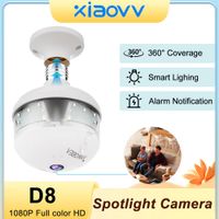 camara de iluminacion v380 pro de 3mp bombilla e27 seguridad del hogar vista panoramica 360 vision nocturna telefono movil camara de seguridad con vista remota