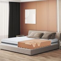 colchon 130x185 cm en espuma antibacteriana altura 25 cm  funda 3d air hipoalergenica  colchon ortopedico 7 zonas termosensible