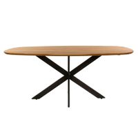mesa de comedor acacia y acero