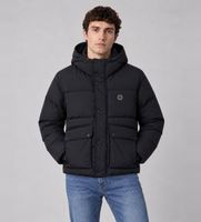 ax armani exchange para hombre xm003316af27309ub101 chaqueta acolchada con capucha marino m casual poliester