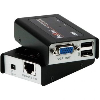 Extensor KVM Aten CE100-AT-G USB Cat5 100 m Metal Negro