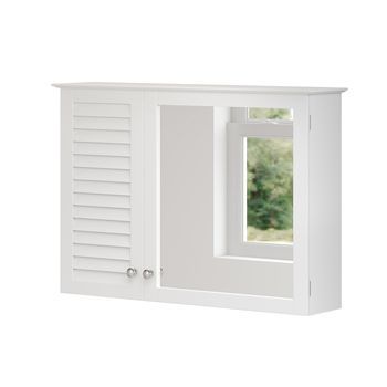 Armario Con Espejo Para Baño Riad 68 X 48 Cm Con 2 Puertas Vicco