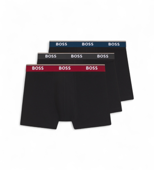 BOSS para hombre. 50554694 Set 3 Bóxers Power negro (M), Homewear, Algodón