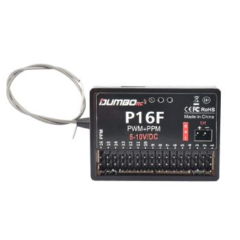 DumboRC P16F 2.4 GHz 16CH Receptor FHSS PPM PWM Señal para DDF-350 X6 X6PM-350 Transmisor FPV RC Drone Avión Planeador C