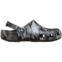 crocs zuecos sabots classic camouflage gris leger et facile a nettoyer para hombre