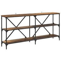 mesa consola madera vieja 160 x 30 x 75 cm madera de ingenieria vidaxl