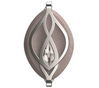 Leaf Crystal Fitness Tracker - Swarovski Silver, Silver