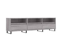 mueble tv - mesa de tv madera contrachapada gris sonoma 150x30x445 cm