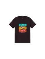 camiseta puma graphic logo colour infantil negro