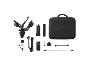 Gimbal - DJI RS 5 Combo, 14h Autonomía, Seguimiento Inteligente, Bluetooth, Pantalla táctil OLED color 1,8″, Bloqueos Ejes Automáticos 2a gen, Negro