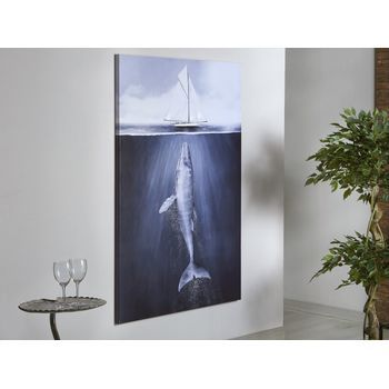 Lienzo Impr. Ballena 50% Oleo 100x150 Cms. 100x3x150 Cms