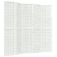 biombo biombo biombo plegable 5 paneles 200 x 170 cm madera de abeto blanco dec031182
