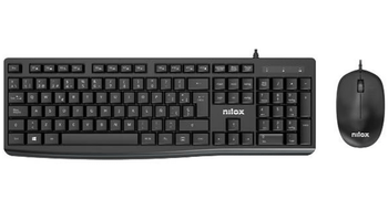 Nilox Teclado y raton Usb NXKME0012 Negro