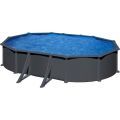 piscina gre ovalada kea kit500gy desmontable imitacion antracita gre